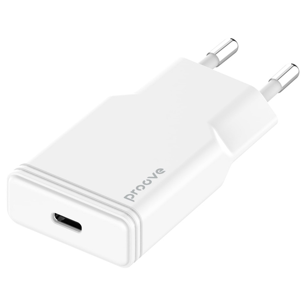 Мережевий зарядний пристрій Proove Slender 20W (Type-C) White, изображение 8