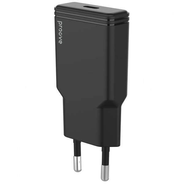 Мережевий зарядний пристрій Proove Slender 20W (Type-C) Black