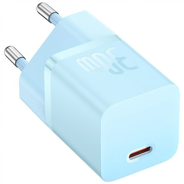 Мережевий зарядний пристрій Baseus GaN5 Mini Fast Charger Type-C 30W Blue
