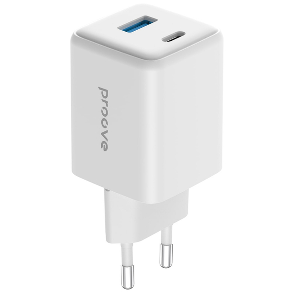 Мережевий зарядний пристрій Proove Pocket GaN 45W (Type-C + USB) White, изображение 5