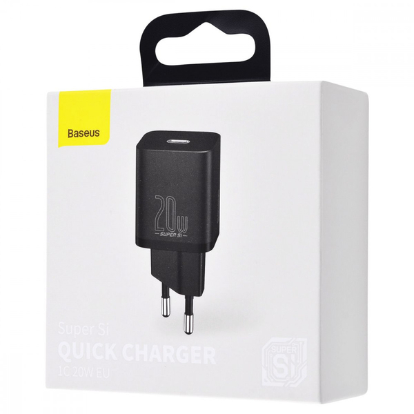 Мережевий зарядний пристрій Baseus Super Silicone Quick Charger Charger 20W (Type-C) Blue, изображение 2