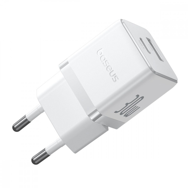 Мережевий зарядний пристрій Baseus Palm Fast Charger Type-C+USB 30W Black, зображення 4