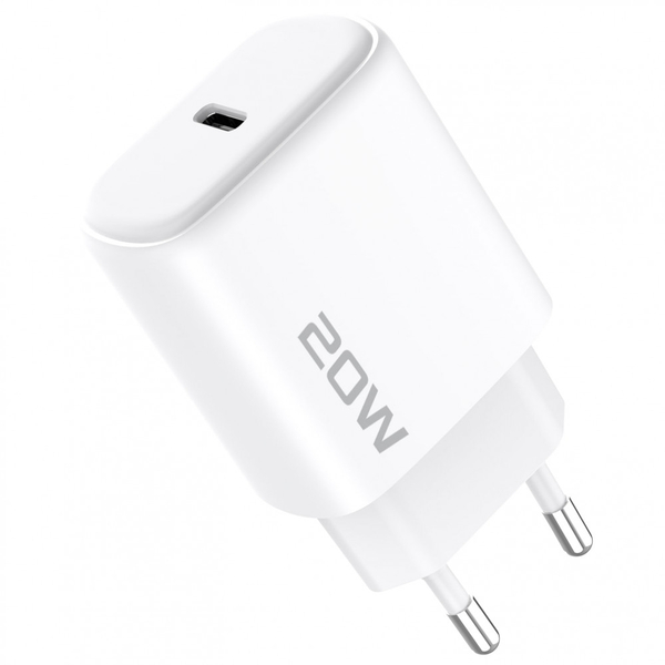 Мережевий зарядний пристрій Proove Silicone Power 2 20W (Type-C) + Cable Type-C to Lightning (1m) Black, изображение 6