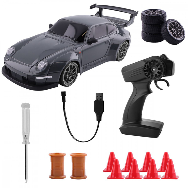 Машинка для дрифту на радіокеруванні Porsche 993 Carrera 2 Gray, зображення 6