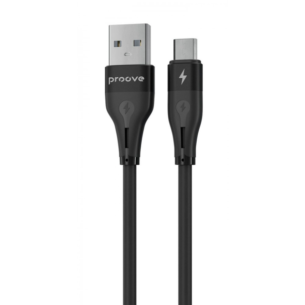 Кабель Proove Soft Silicone USB to Micro USB 2.4A (1m) Black