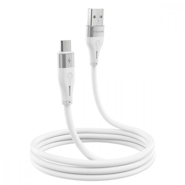 Кабель Proove Soft Silicone USB to Micro USB 2.4A (1m) Black, изображение 3