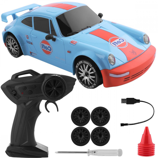 Машинка для дрифту на радіокеруванні Porsche GT 911 Blue, зображення 8