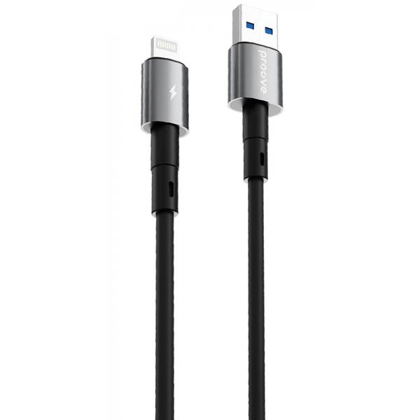 Кабель Proove Silicraft USB to Lightning 2.4A (1m) Black