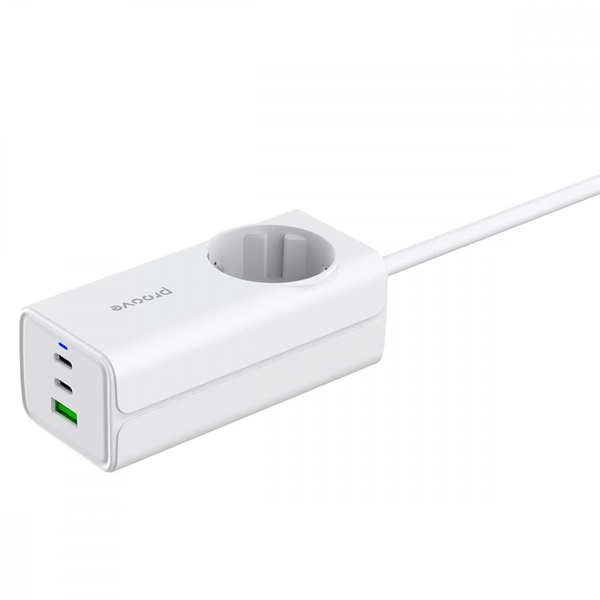 Мережевий фільтр Proove Power Strip PD-02 65W (2 Type-C + 1USB) White, зображення 3