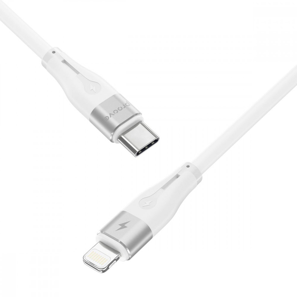 Кабель Proove Soft Silicone Type-C to Lightning 27W (1m) Black, изображение 4
