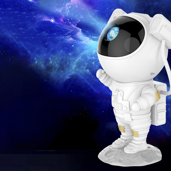 Лазерний нічник-проектор зоряного неба Astronaut 1500 mAh White, зображення 6