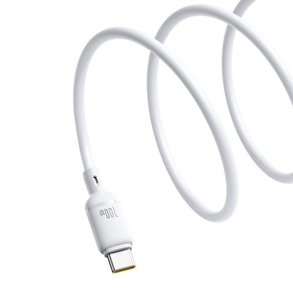 Кабель Baseus Silky Series Fast Charging Type-C 100W (1m) White, изображение 7