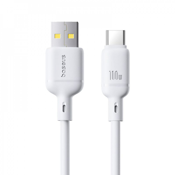 Кабель Baseus Silky Series Fast Charging Type-C 100W (1m) White