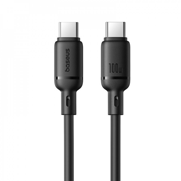 Кабель Baseus Silky Series Fast Charging Type-C to Type-C 100W (2m) Black