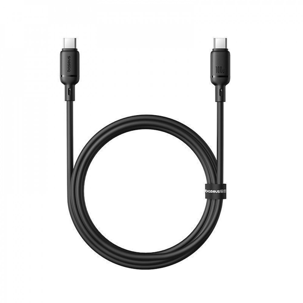 Кабель Baseus Silky Series Fast Charging Type-C to Type-C 100W (2m) White, изображение 2