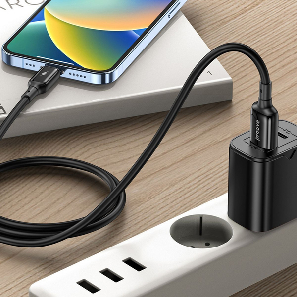 Кабель Proove Flex Metal USB to Type-C 2.4A (1m) Black, зображення 2