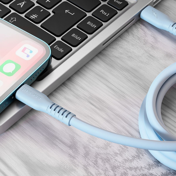 Кабель Proove Eternal Type-C to Lightning 27W (1m) Light blue, зображення 5
