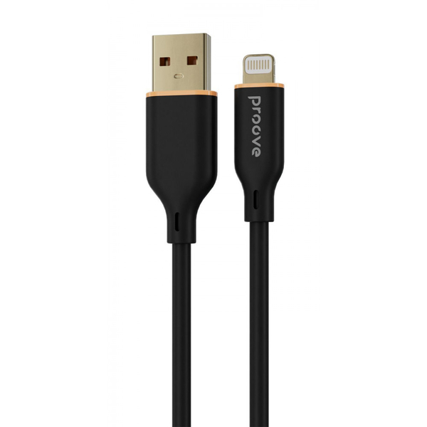 Кабель Proove Jelly Silicone USB to Lightning 2.4A (1m) Black