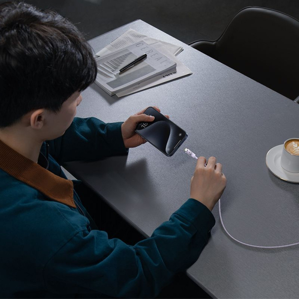 Кабель Baseus Gem Fast-Charging Type-C to Type-C 100W 2m Black, зображення 22