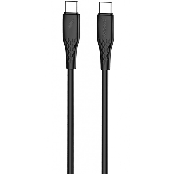 Кабель Proove GridLine Type-C to Type-C 60W (1m) Black