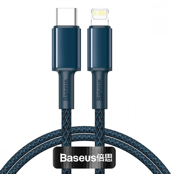 Кабель Baseus High Density Braided Type-C to Lightning PD 20W (1m) Blue