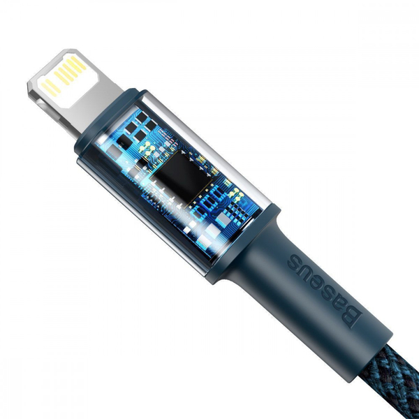 Кабель Baseus High Density Braided Type-C to Lightning PD 20W (1m) Blue, зображення 6