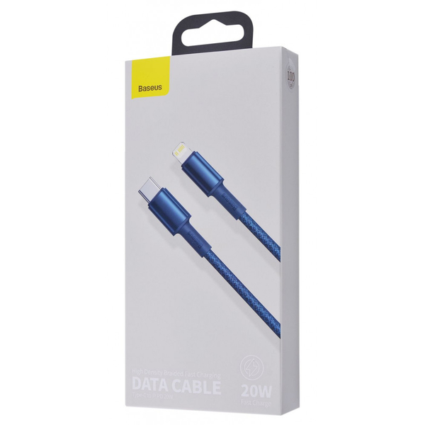 Кабель Baseus High Density Braided Type-C to Lightning PD 20W (1m) Blue, зображення 2