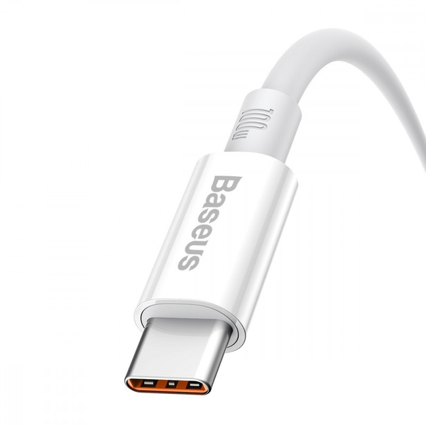Кабель Baseus Superior Series Fast Charging Data Type-C 100W (1m) White, изображение 4