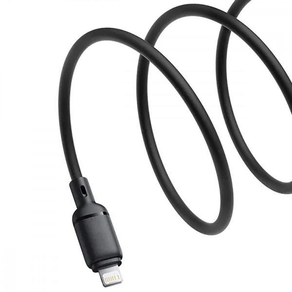 Кабель Baseus Silky Series Fast Charging Lightning 2.4A (1m) Black, изображение 4