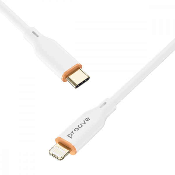 Кабель Proove Jelly Silicone Type-C to Lightning 27W (1m) White, изображение 4