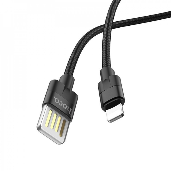Кабель Hoco U55 Outstanding Lightning (1.2m) Black, зображення 3