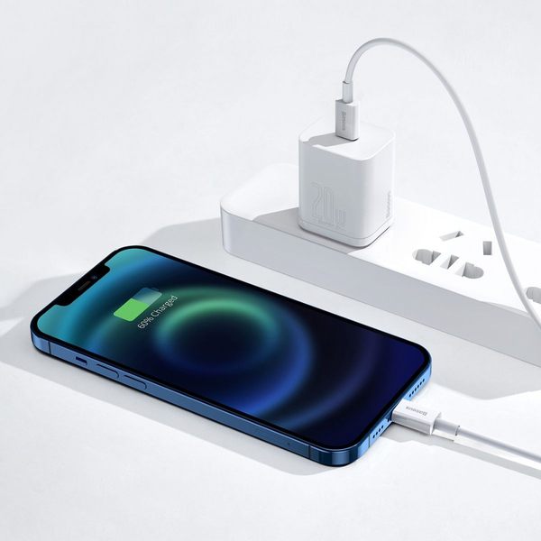 Кабель Baseus Superior Series Fast Charging Data Type-C to Lightning PD 20W (0.25m) White, зображення 5