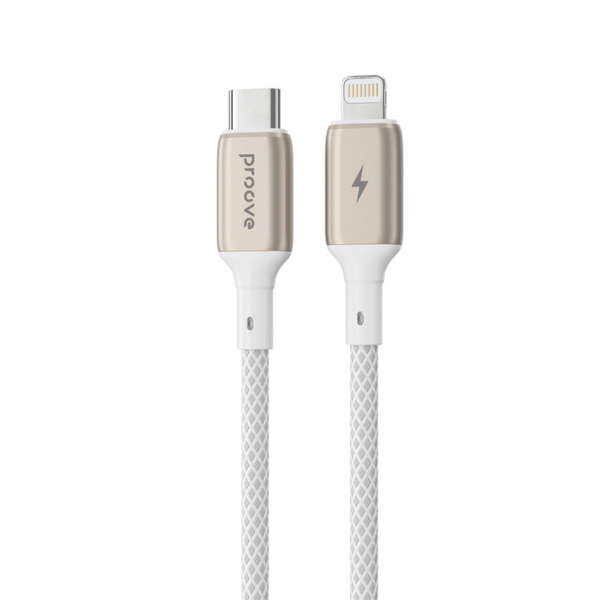 Кабель Proove Dense Metal Type-C to Lightning 27W (1m) White