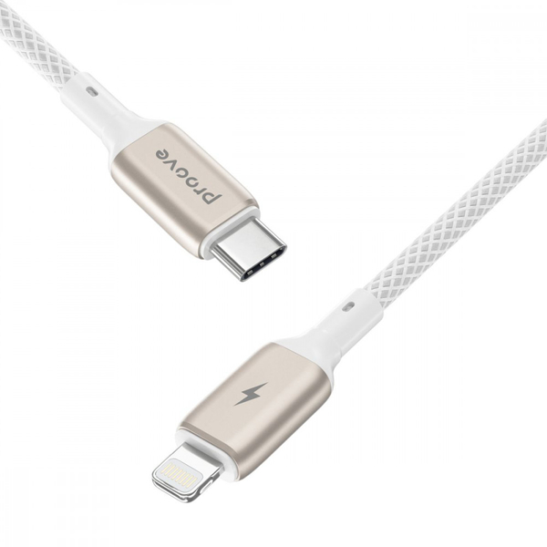 Кабель Proove Dense Metal Type-C to Lightning 27W (1m) White, зображення 4
