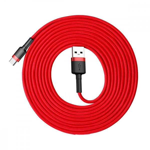 Кабель Baseus Cafule Type-C 2A (2m) Red, изображение 4