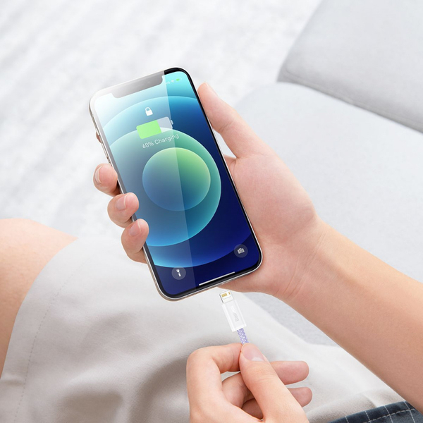 Кабель Baseus Dynamic Series Fast Charging Lightning 2.4A (2m) White, зображення 3