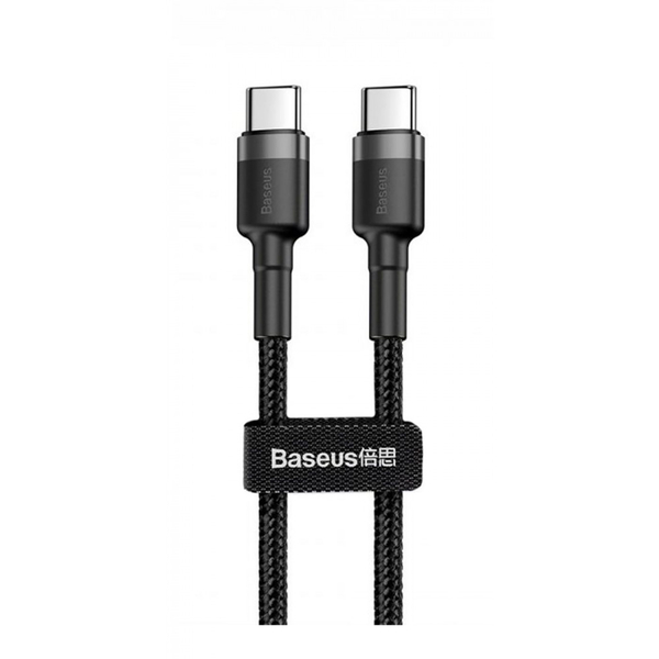 Кабель Baseus Cafule Type-C to Type-C PD 2.0 60W (2m) Gray/black