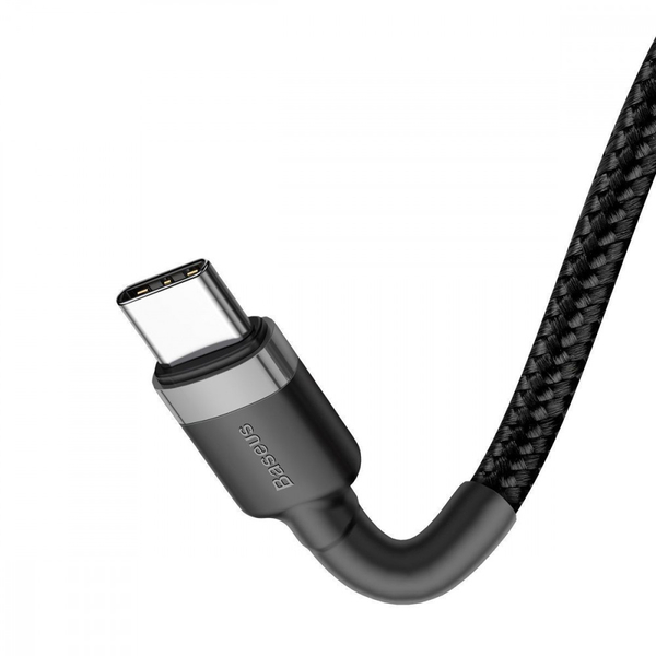 Кабель Baseus Cafule Type-C to Type-C PD 2.0 60W (2m) Red/black, изображение 5