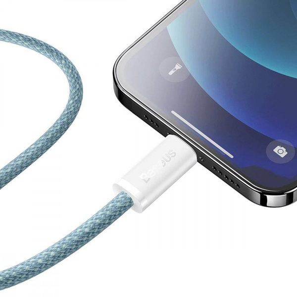 Кабель Baseus Dynamic Series Fast Charging Type-C to Lightning 20W (2m) White, зображення 7