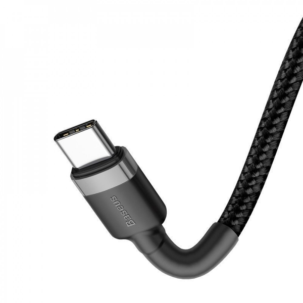 Кабель Baseus Cafule Type-C to Type-C PD 2.0 60W (1m) Red/black, зображення 5