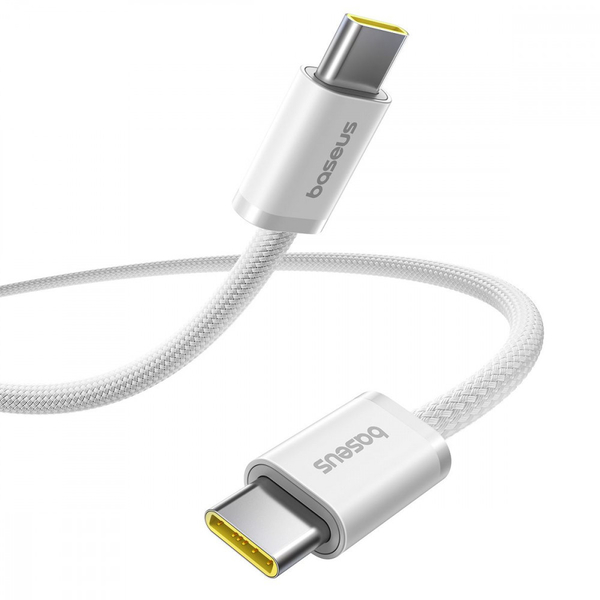 Кабель Baseus Dynamic 4 Fast Charging Type-C to Type-C 100W (1m) White, изображение 2