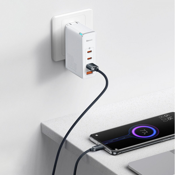 Кабель Baseus Crystal Shine Series Fast Charging Type-C 100W (1.2m) Purple, зображення 3