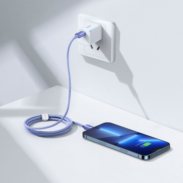 Кабель Baseus Crystal Shine Series Fast Charging Type-C to Lightning 20W (1.2m) Blue, изображение 4