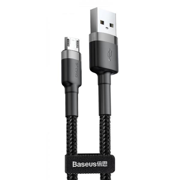 Кабель Baseus Cafule Micro USB 1.5A (2m) Gray/black
