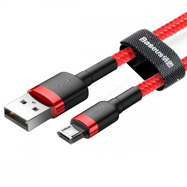 Кабель Baseus Cafule Micro USB 1.5A (2m) Gray/black, изображение 6