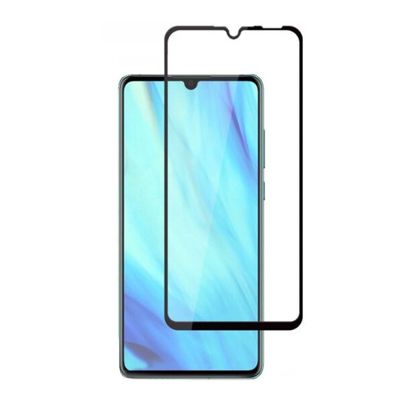 Защитное стекло Huawei P30 Lite/Nova 4e/ZTE A7 2019/ZTE A7 2020, black