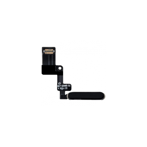 Шлейф (flex) для iPad Air 4 (2020) с кнопкой включения и отпечатком пальца Black original