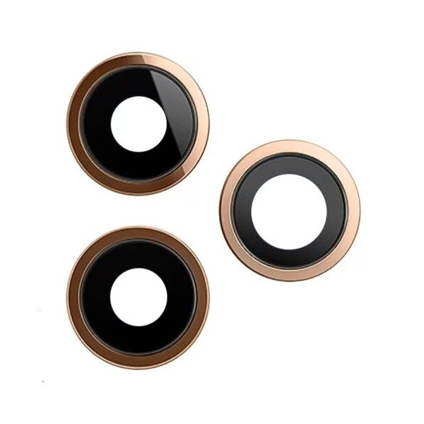 Стекло камеры с ободом и держателем iPhone 12 Pro gold original