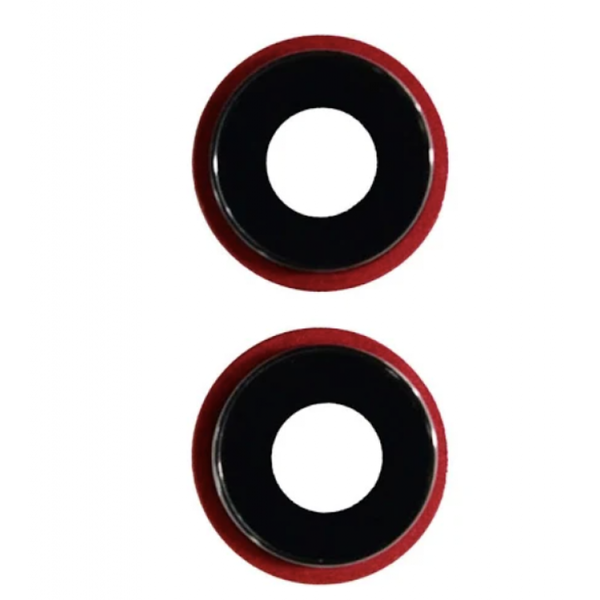 Стекло камеры c ободом iPhone 11 red original