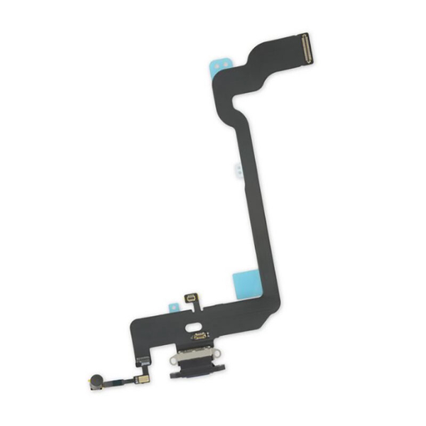 Шлейф (flex) для iPhone ХS gold с разъемом зарядки и микрофоном Оригинал